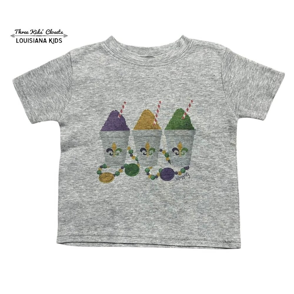 Small Shop 2T Mardi Gras Snow Balls Shirt
